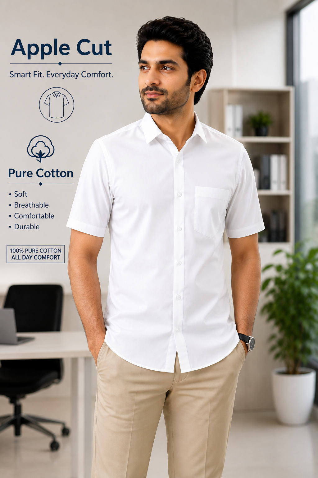 Berty Formal White Shirt