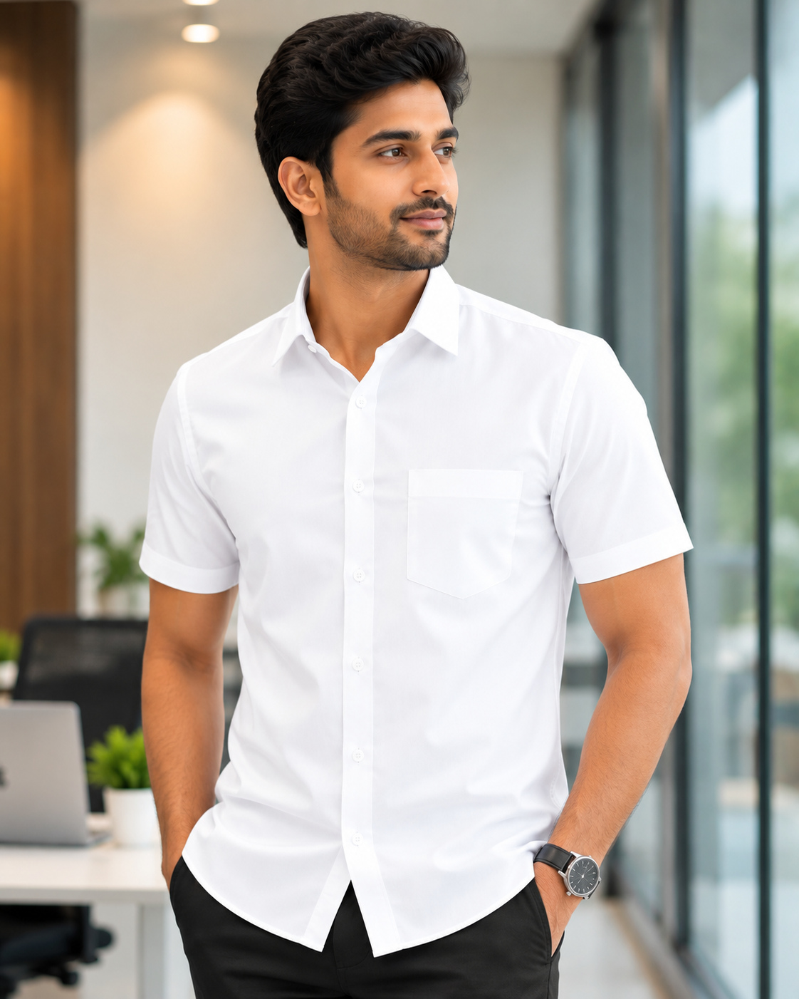 Magnet Formal White Shirt For Men