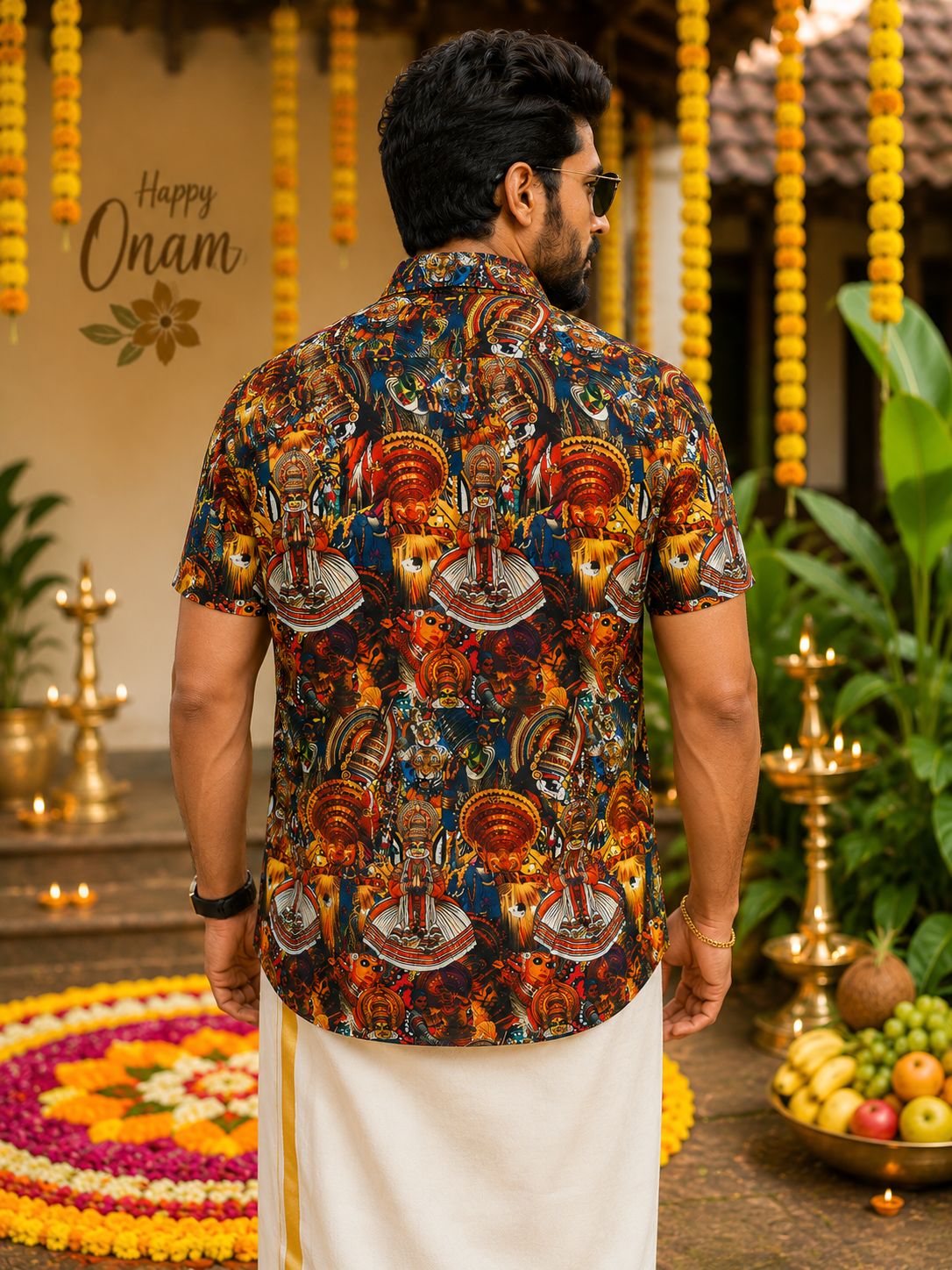MCR ONAM PREMIUM SHIRT - THEYYAM POORAM - D1
