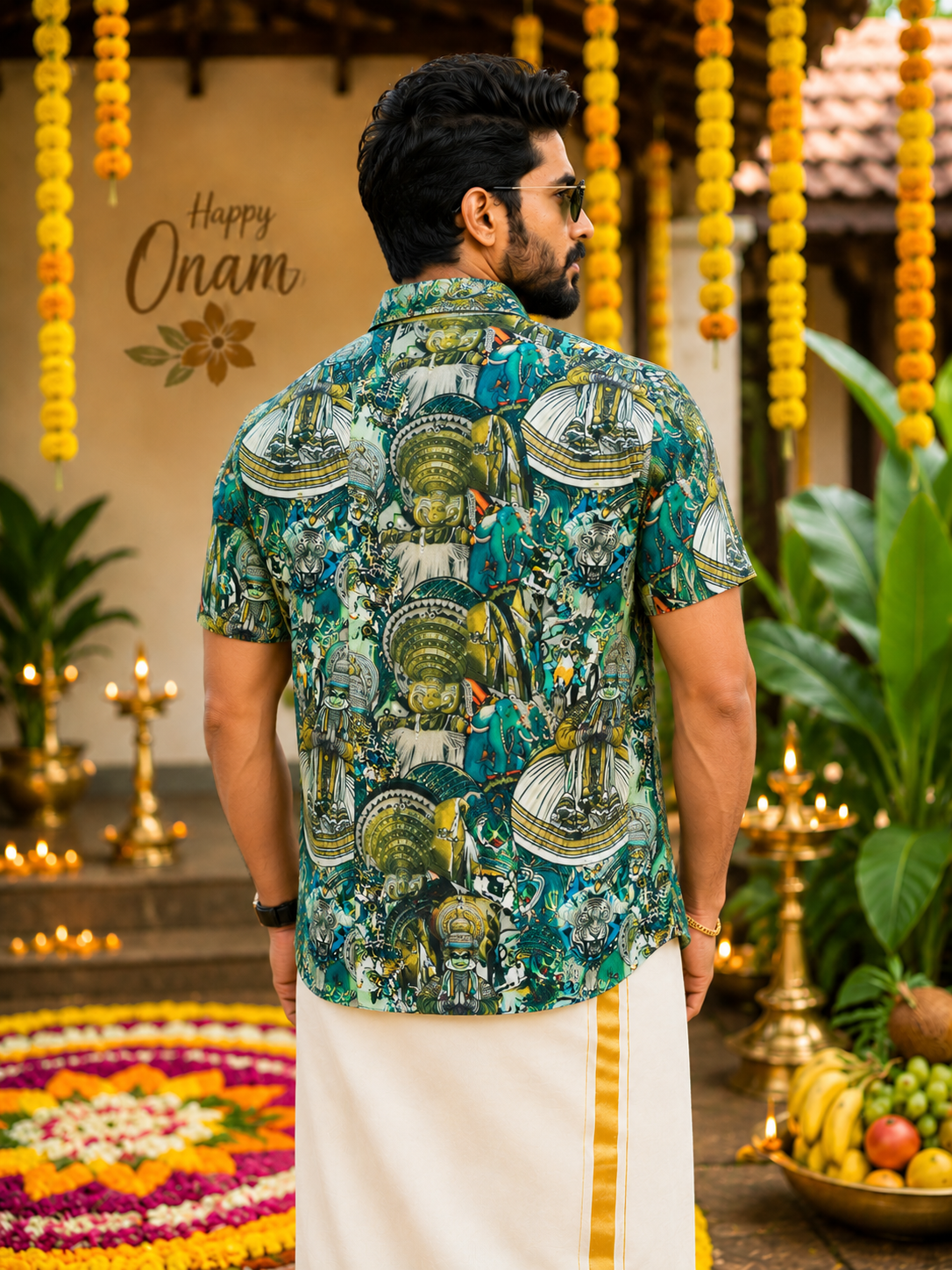 MCR ONAM PREMIUM SHIRT - THEYYAM POORAM - D2