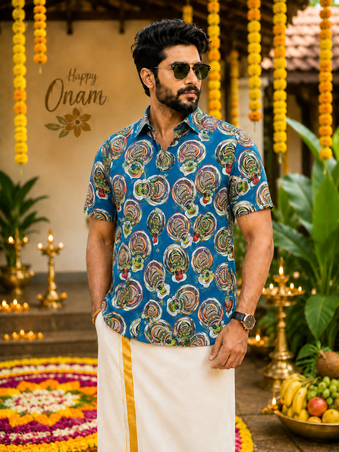 MCR ONAM PREMIUM SHIRT - KATHAKALI - D1