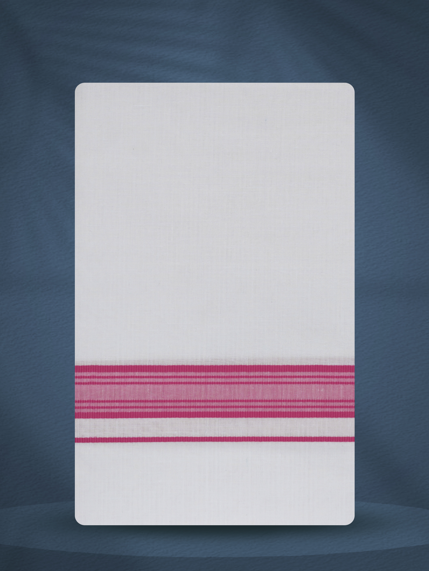 WHITE SINGLE FANCY BORDER - 250 FS-01 DHOTHIE 2.50 MTR