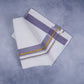 FEATHER FINISH COTTON 1818 W/D DHOTHIE 3.80 MTR- VIOLET