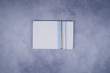 FEATHER FINISH COTTON 1818 W/D DHOTHIE 3.80 MTR-SKY BLUE