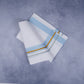 FEATHER FINISH COTTON 1818 W/D DHOTHIE 3.80 MTR-SKY BLUE