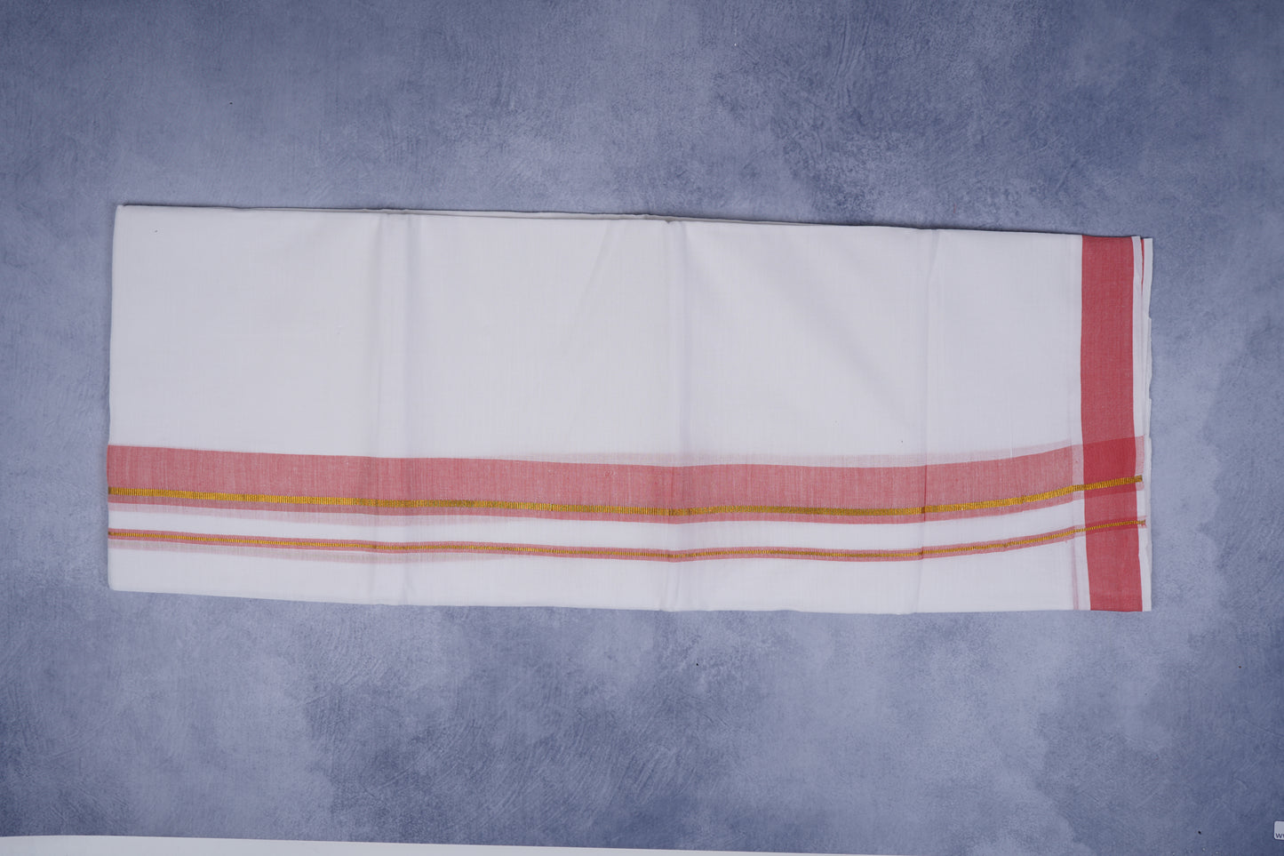 FEATHER FINISH COTTON 1818 W/D DHOTHIE 3.80 MTR-PINK