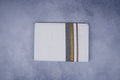 FEATHER FINISH COTTON 1818 W/D DHOTHIE 3.80 MTR-GRAY