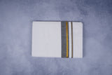 FEATHER FINISH COTTON 1818 W/D DHOTHIE 3.80 MTR-GRAY