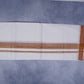 FEATHER FINISH COTTON 1818 W/D DHOTHIE 3.80 MTR-BROWN