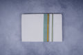 FEATHER FINISH COTTON 1818 W/D DHOTHIE 3.80 MTR-GREEN