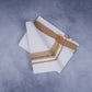 FEATHER FINISH COTTON 1818 W/D DHOTHIE 3.80 MTR-BROWN