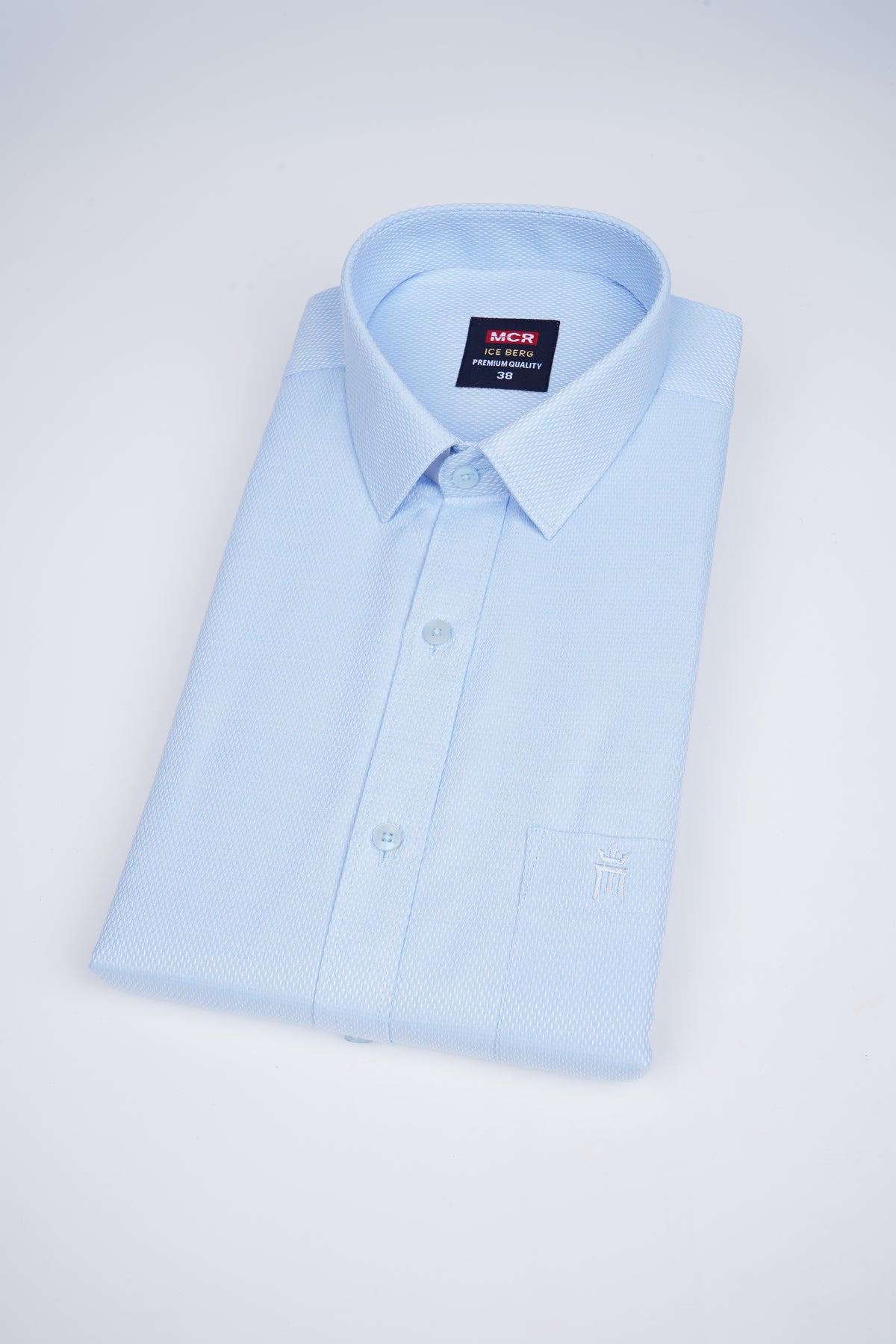 MCR Men Formal Colour Shirt - Sky Blue 92051 ICE BERG