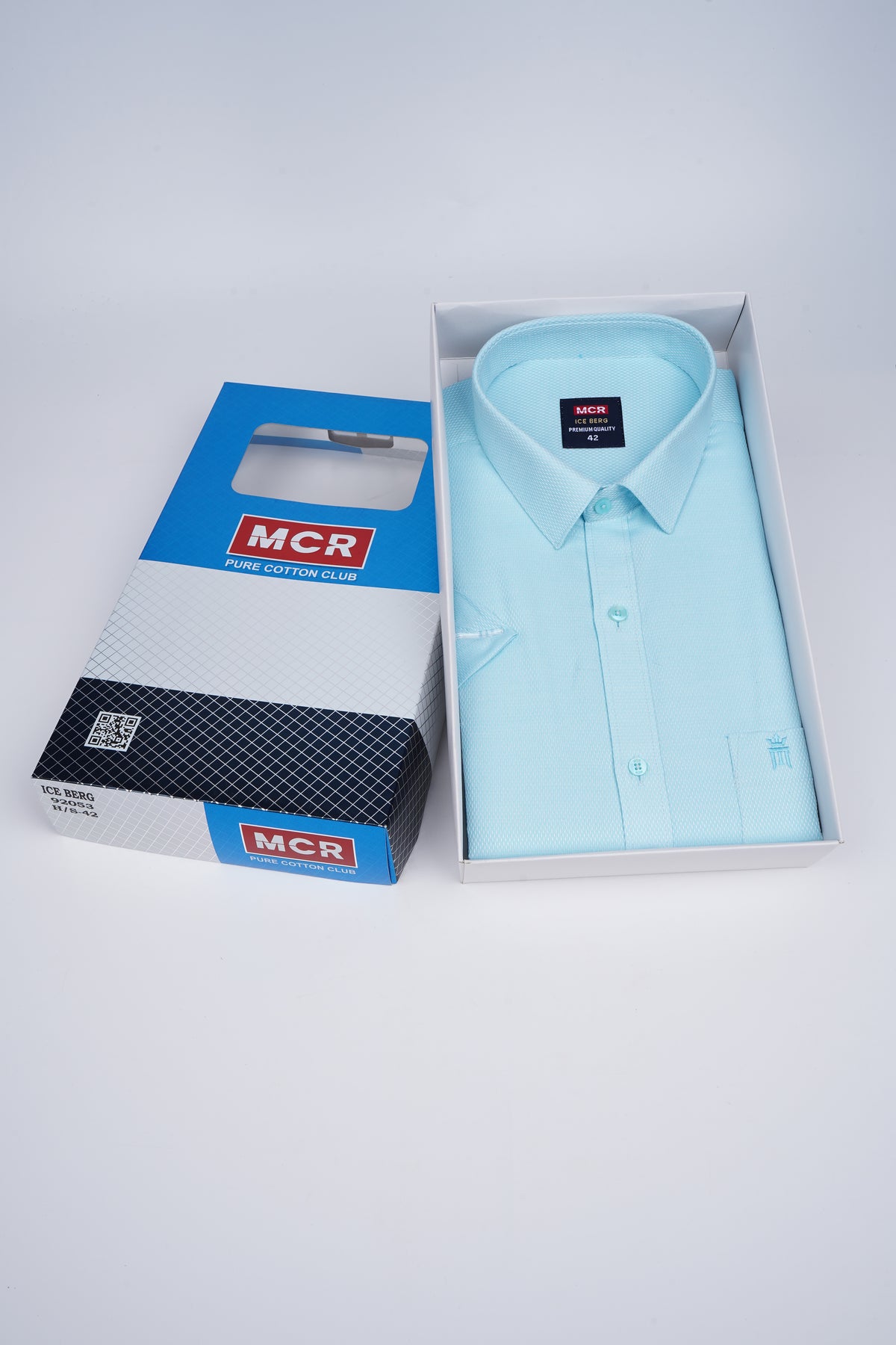 MCR Men Formal Colour Shirt - Light Blue  92053 ICE BERG