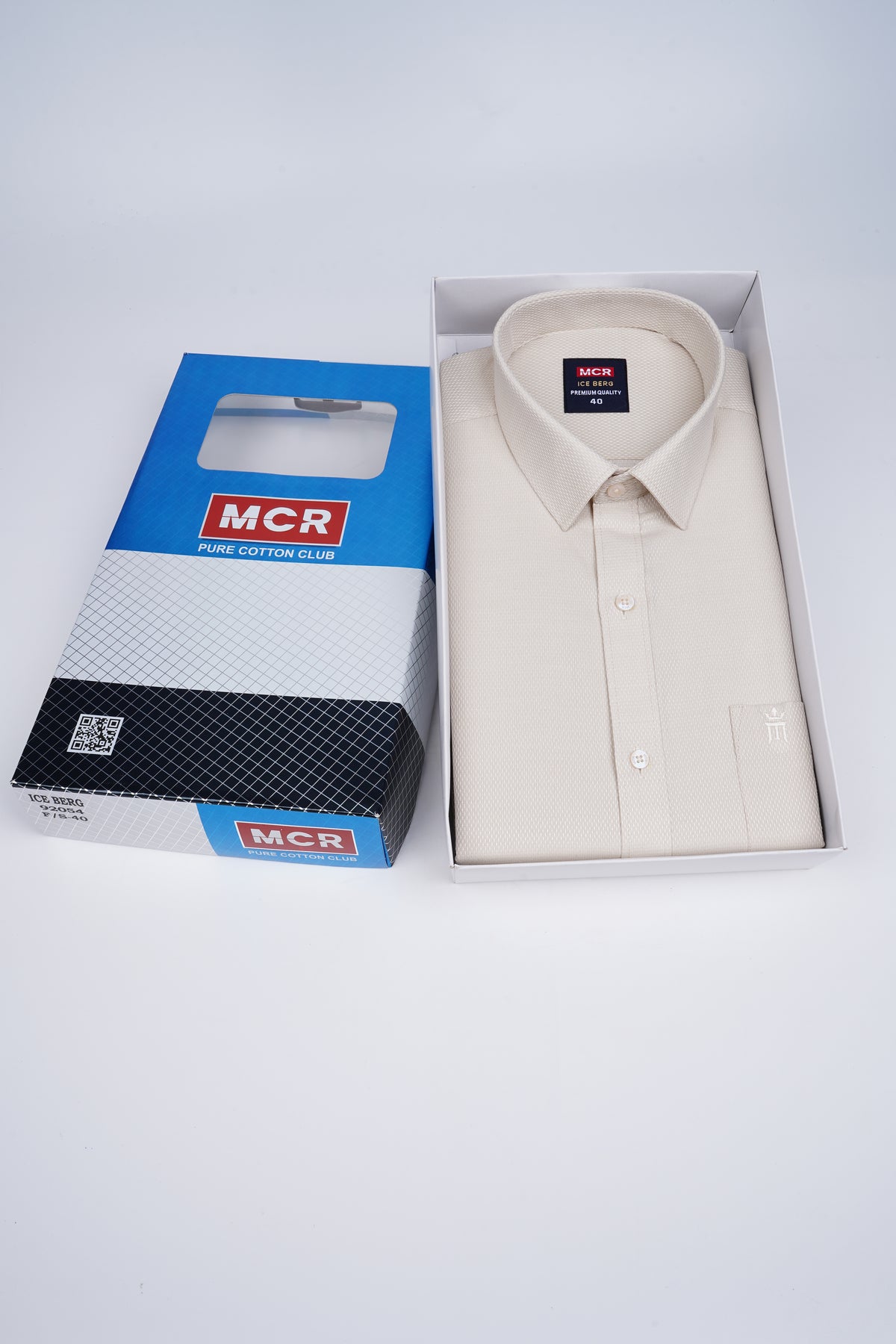 MCR Men Formal Colour Shirt - Beige  92054 ICE BERG