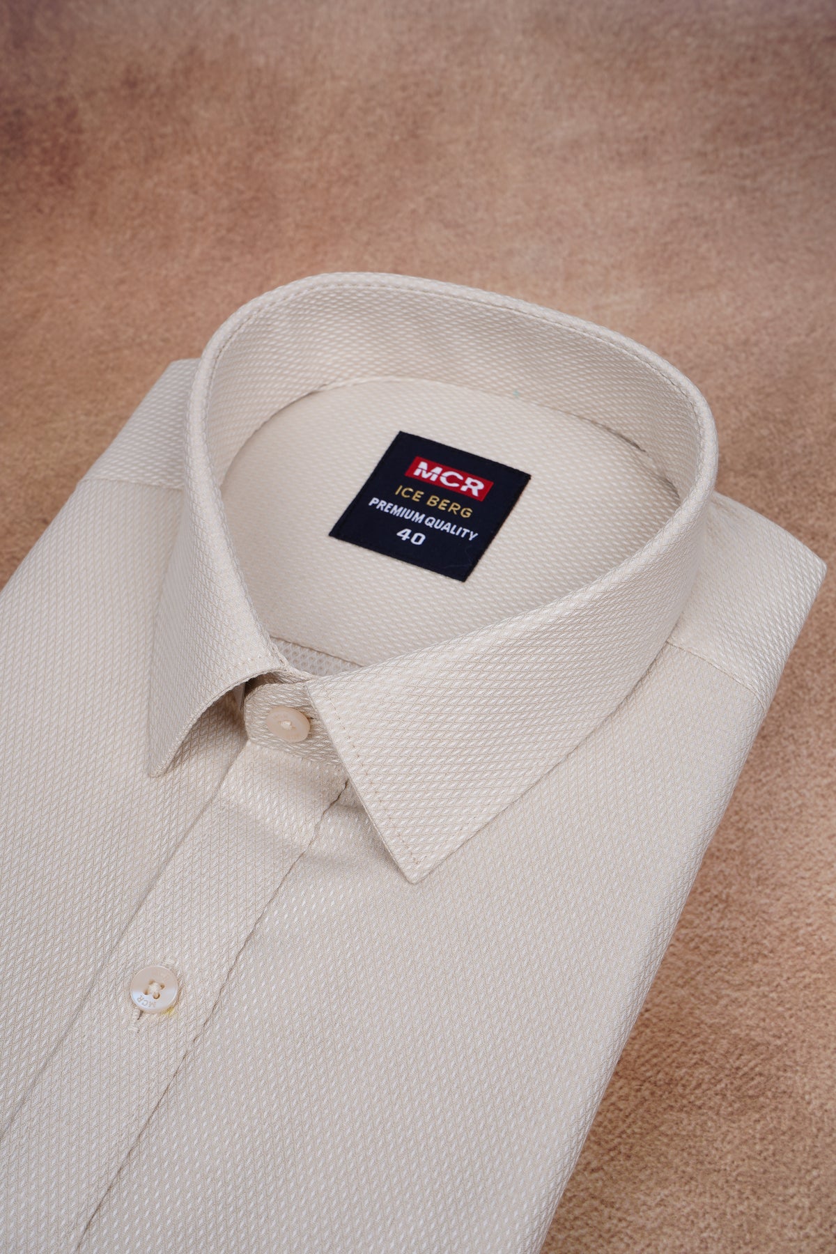 MCR Men Formal Colour Shirt - Beige  92054 ICE BERG