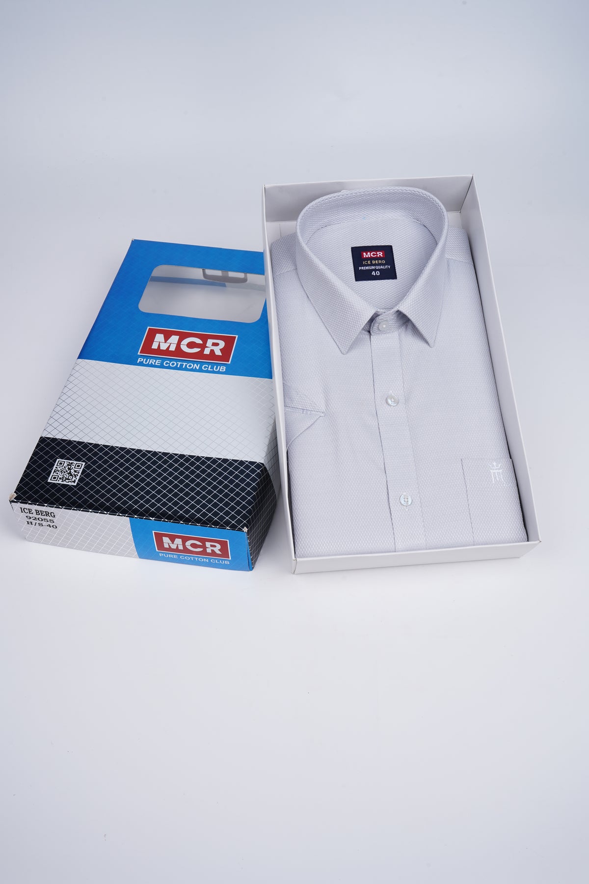 MCR Men Formal Colour Shirt - light grey 92055 ICE BERG