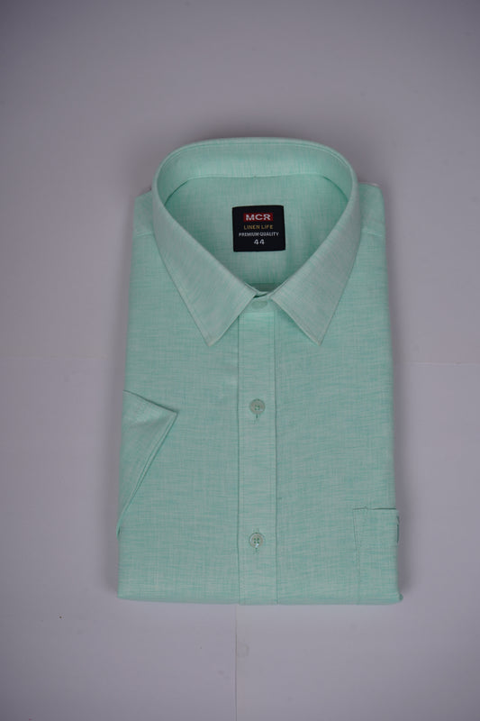 MCR LINEN LIFE 93106 Half Sleeve Formal Color Shirt For Men