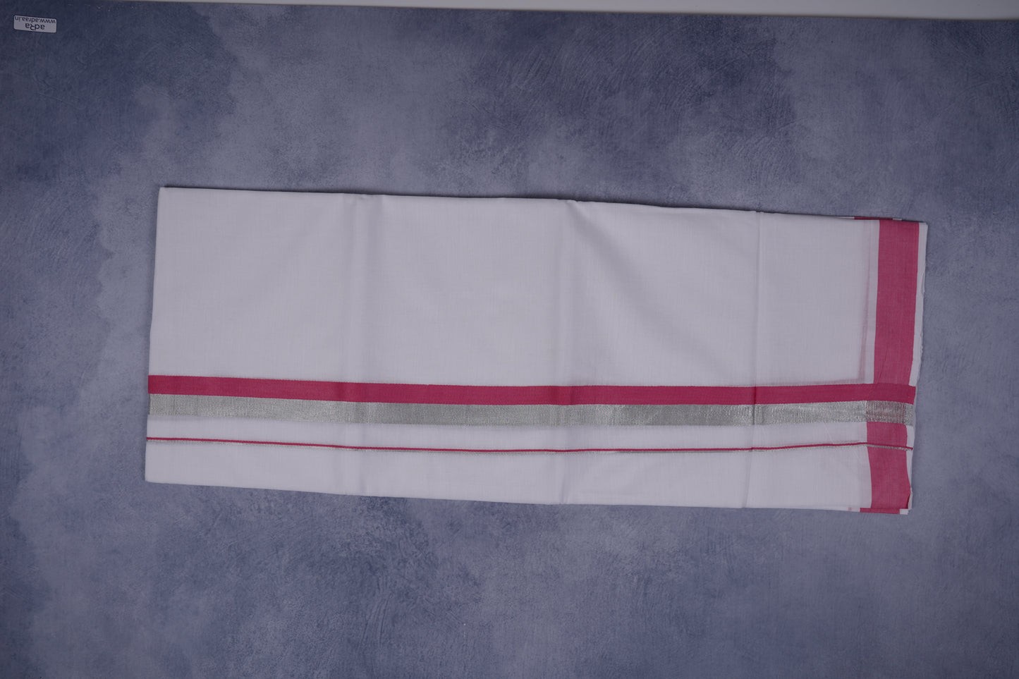 FEATHER FINISH COTTON 1212 W/D DHOTHIE 3.80 MTR-PINK