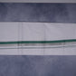 FEATHER FINISH COTTON 1212 W/D DHOTHIE 3.80 MTR-DARK GREEN