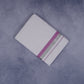 FEATHER FINISH COTTON 1212 W/D DHOTHIE 3.80 MTR-DARK PINK