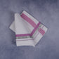 FEATHER FINISH COTTON 1212 W/D DHOTHIE 3.80 MTR-DARK PINK