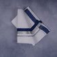 FEATHER FINISH COTTON 1212 W/D DHOTHIE 3.80 MTR-NAVY BLUE