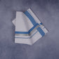 FEATHER FINISH COTTON 1212 W/D DHOTHIE 3.80 MTR-BLUE