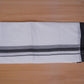 FEATHER FINISH COTTON 4014 W/D DHOTHIE 3.80 MTR -GRAY