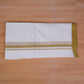 FEATHER FINISH COTTON 4014 W/D DHOTHIE 3.80 MTR -LIGHT GREEN