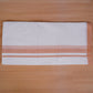 FEATHER FINISH COTTON 4014 W/D DHOTHIE 3.80 MTR -LIGHT PINK