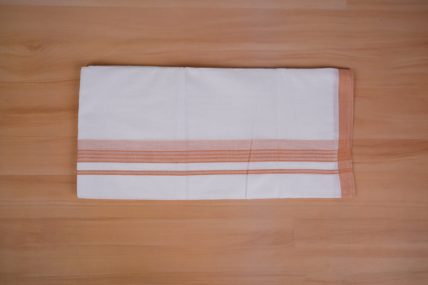 FEATHER FINISH COTTON 4014 W/D DHOTHIE 3.80 MTR -LIGHT PINK