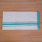 FEATHER FINISH COTTON 4014 W/D DHOTHIE 3.80 MTR -GREEN