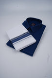 Boston Fancy Single Set H/S - (Assorted Pattern) - 21518 Navy Blue