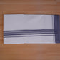 FEATHER FINISH COTTON 4012 W/D DHOTHIE 3.80 MTR - GRAY