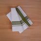 FEATHER FINISH COTTON 4012 W/D DHOTHIE 3.80 MTR - GREEN