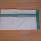 FEATHER FINISH COTTON 4012 W/D DHOTHIE 3.80 MTR - GREEN