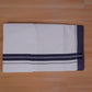 FEATHER FINISH COTTON 4011 W/D DHOTHIE 3.80 MTR-NAVY BLUE