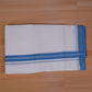 FEATHER FINISH COTTON 4011 W/D DHOTHIE 3.80 MTR-BLUE