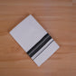 FEATHER FINISH COTTON 4011 W/D DHOTHIE 3.80 MTR-BLACK