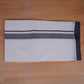 FEATHER FINISH COTTON 4013 W/D DHOTHIE 3.80 MTR-NAVY BLUE