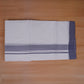 FEATHER FINISH COTTON 4013 W/D DHOTHIE 3.80 MTR-LIGHT GRAY