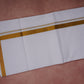 Gold Jari Border 3 pcs Combo W/D Dhoti 3.80 mtr