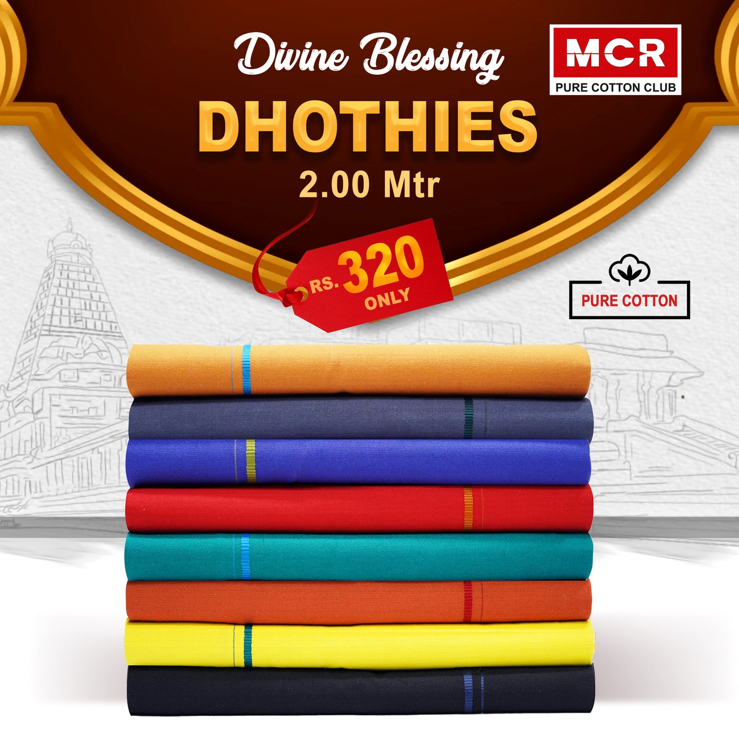 DIVINE BLESSING DHOTHIE 2.00 MTR