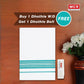 White Double Dhothie Cotton Colour Border For Men - FCD-334 Buy 1 Dhothie Get 1 Dhothie Belt Free (Assorted colours only)