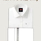 White Shirt + Silver Border Double Dhoti F/S (Dhoti Size 4mtr)