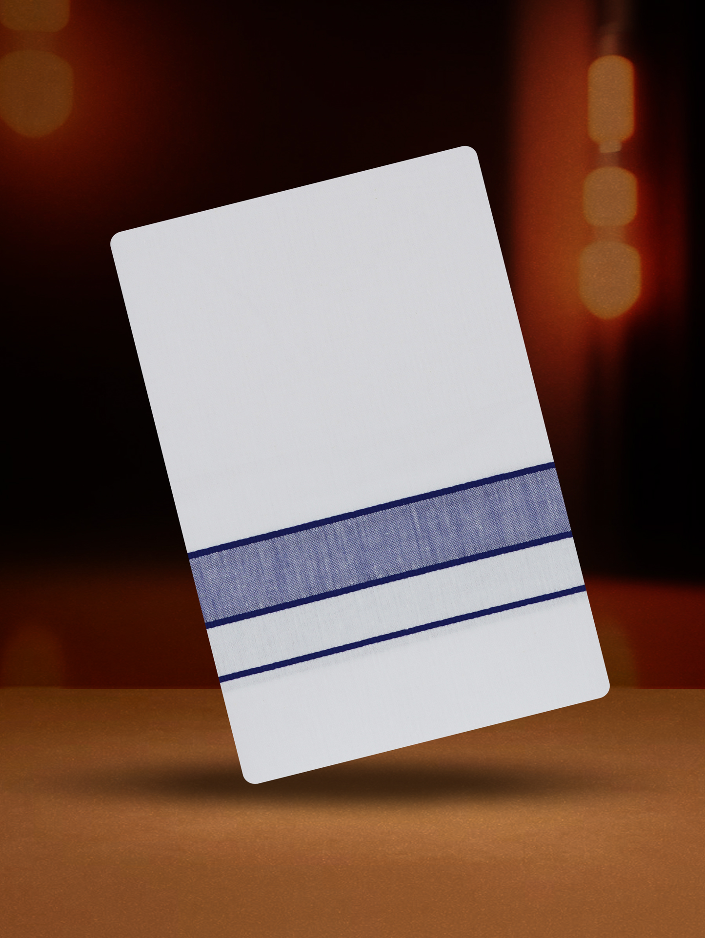 FANCY BORDER WHITE SINGLE FS-11 DHOTHIE 2.00 MTR