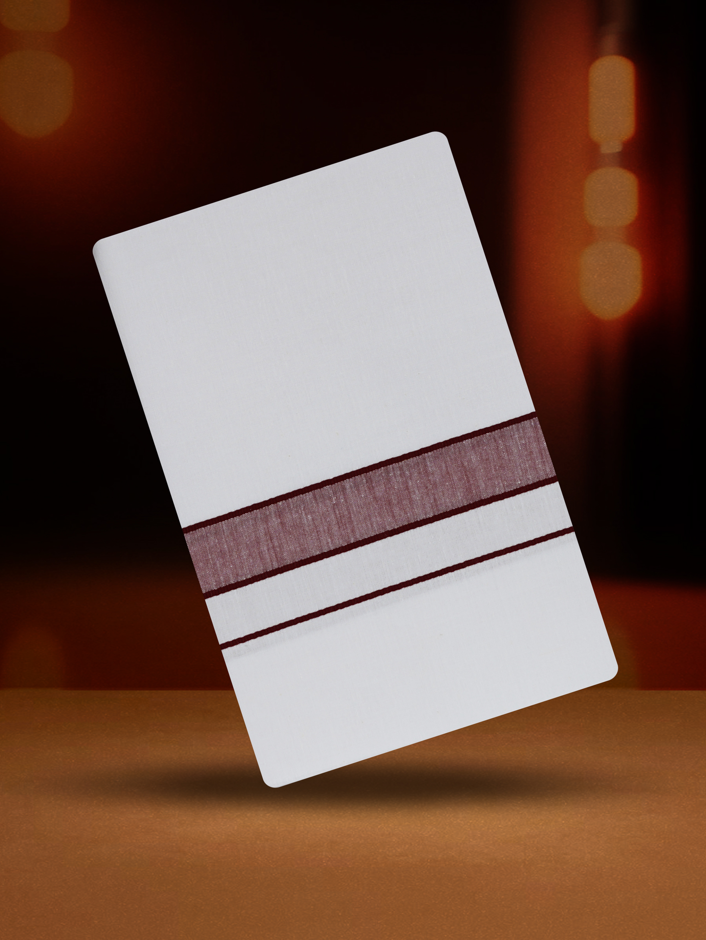 FANCY BORDER WHITE SINGLE FS-11 DHOTHIE 2.00 MTR