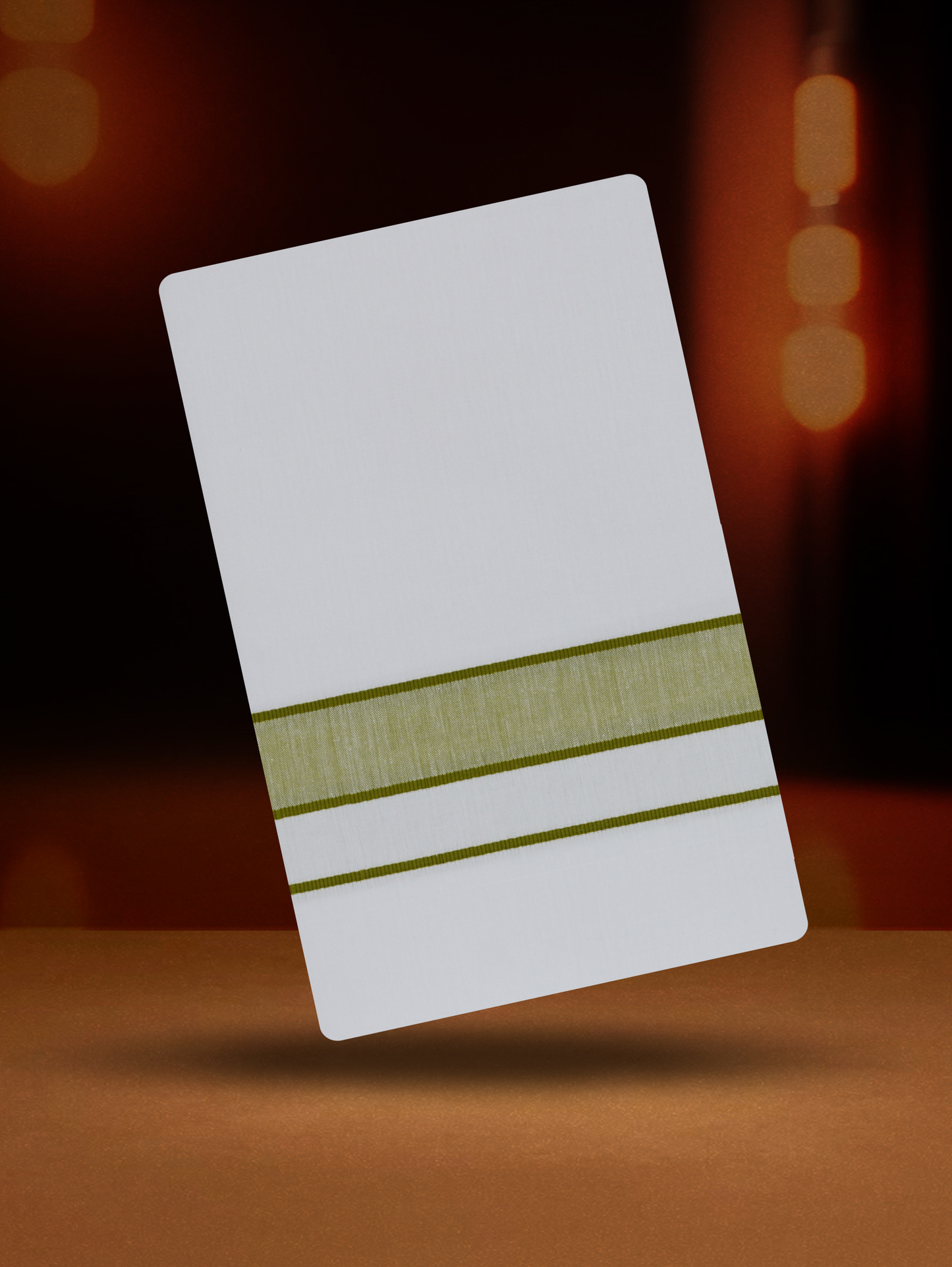 FANCY BORDER WHITE SINGLE FS-11 DHOTHIE 2.00 MTR