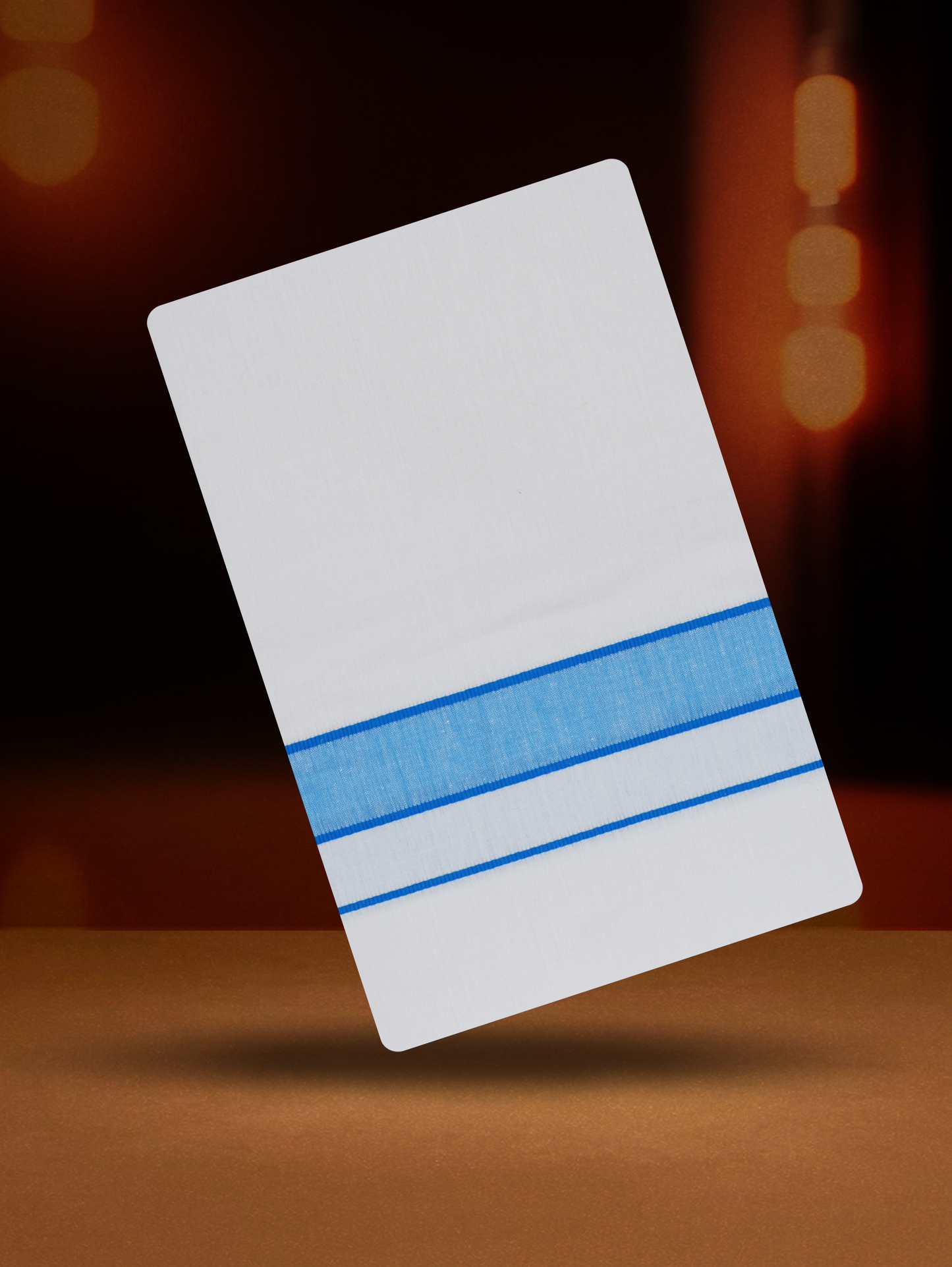 FANCY BORDER WHITE SINGLE FS-11 DHOTHIE 2.00 MTR