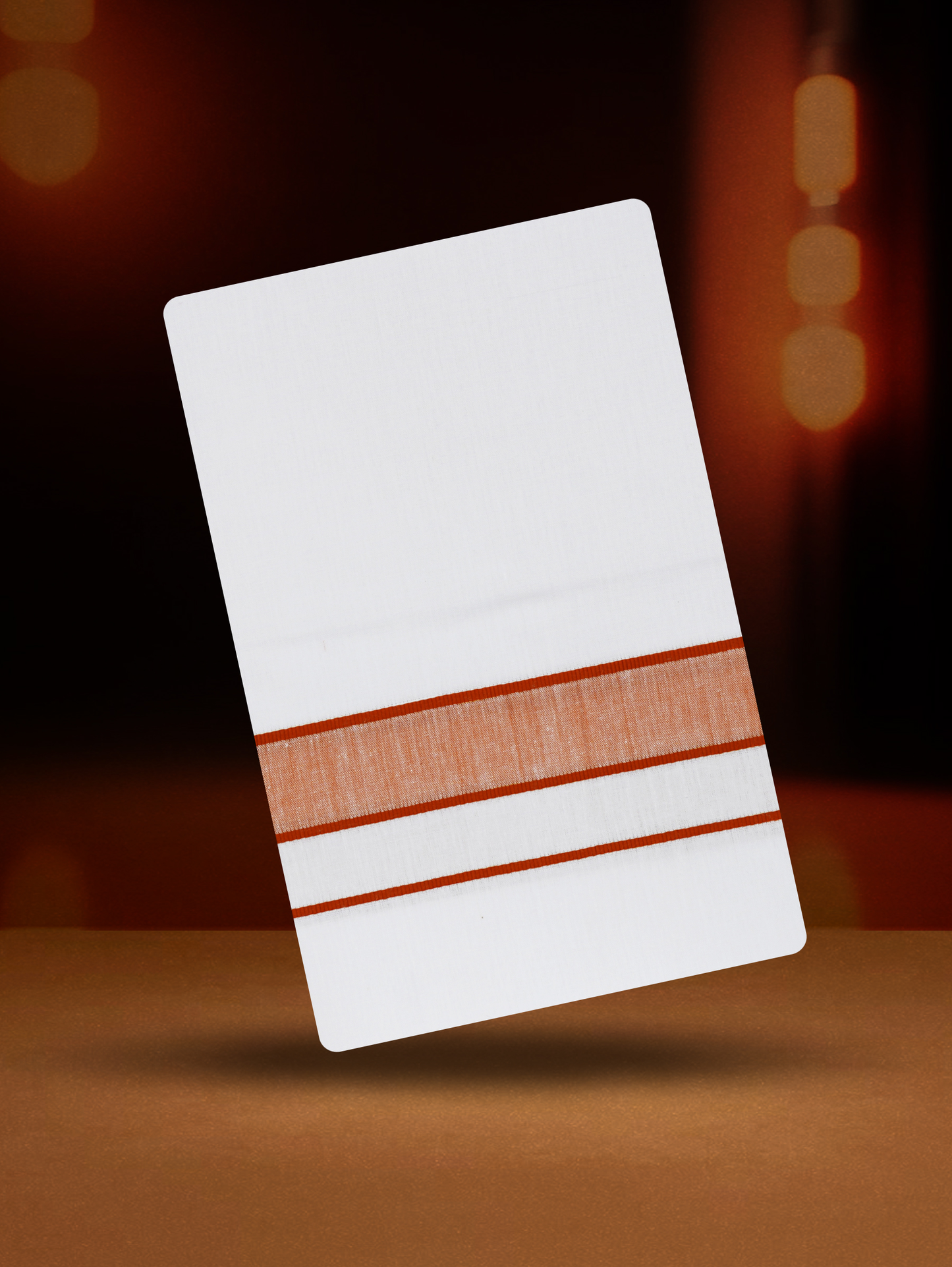 FANCY BORDER WHITE SINGLE FS-11 DHOTHIE 2.00 MTR